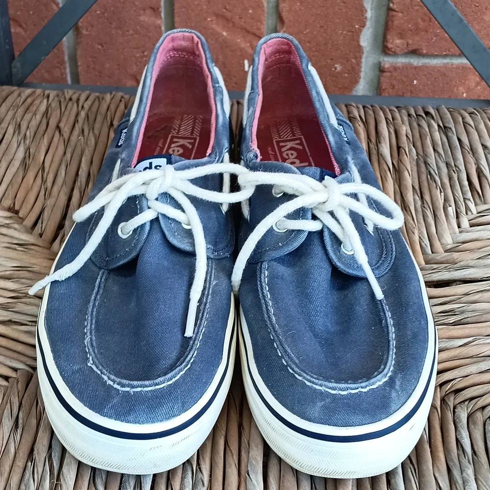 # Keds blue canvas Deck Boat Shoes - Picture 2 of 12